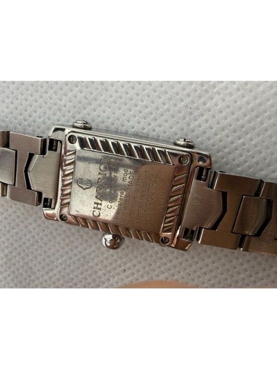 Charriol Colvmbvs CCSTRD2 Womens Rectangular White Dial Watch Roman Numeral 20mm main image 4